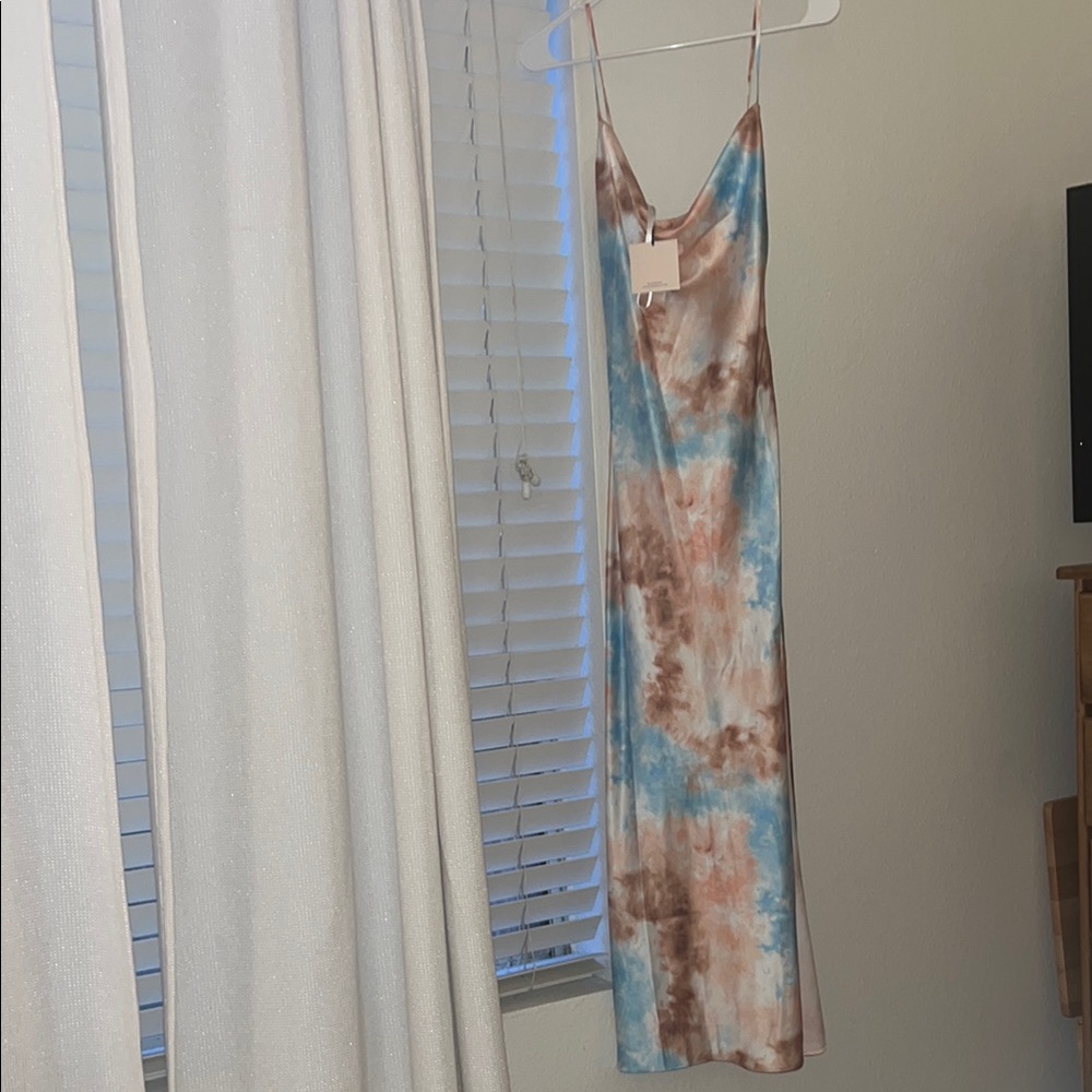 superdown Tie-Dye Maxi Dress - Blue and Brown